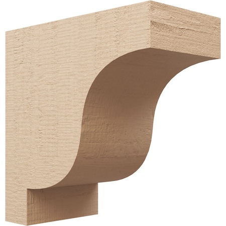 Ekena Millwork 10"W x 20"D x 20"H Classic Newport Rough Cedar Woodgrain TimberThane Corbel, Primed Tan CORUR10X20X20NEWRCPR